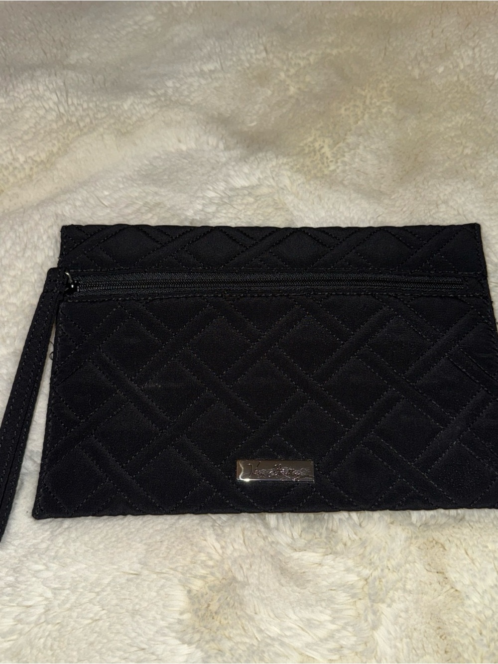 Vera Bradley Black Quilted Wristlet Clutch